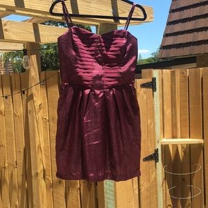 BCBG strapless magenta dress NWTG